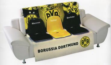 Sofaüberwurf BVB 09 Borussia Dortmund - ca. 140 x 170 cm